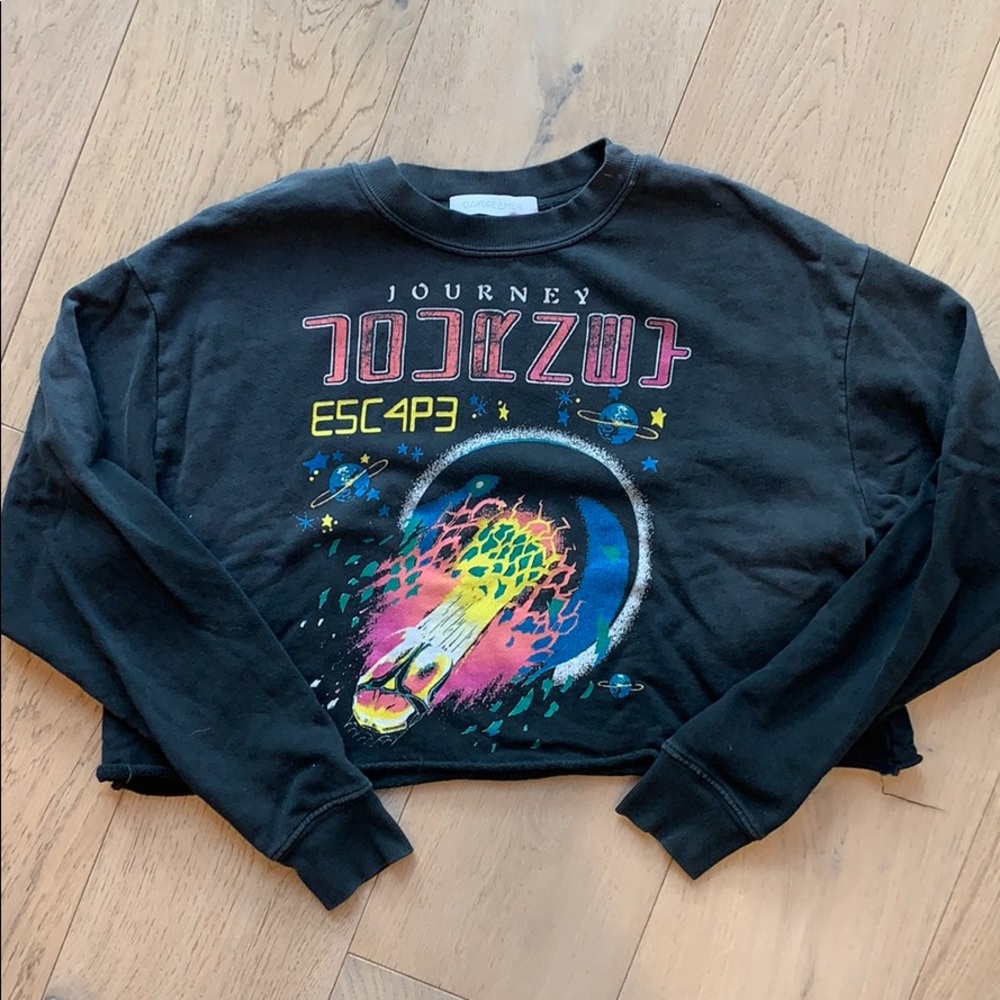 Daydreamer Cropped Graphic Sweatshirt